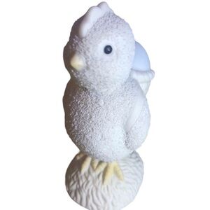 Dept. 56 Easter 2002 Collectible Bisque "EASTER CHICK & EGG" Bobble Head